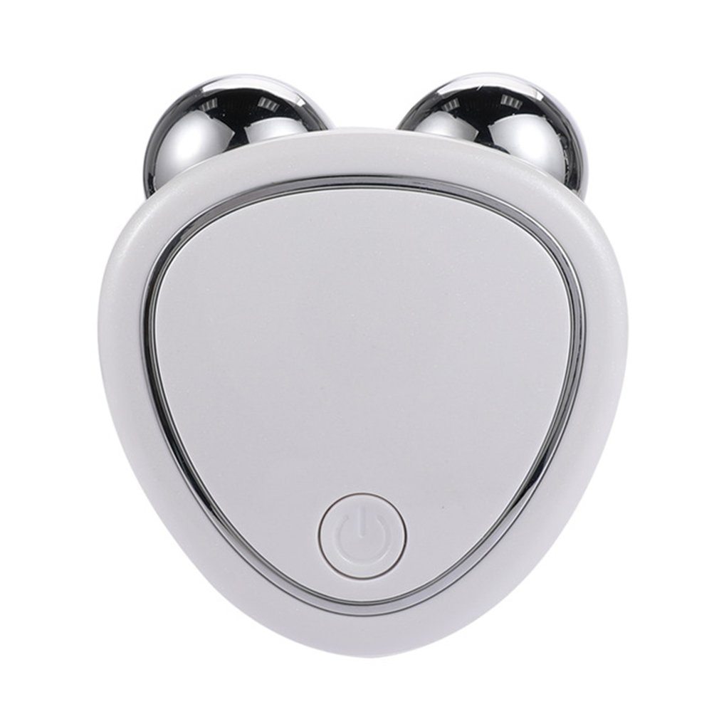 Portable Facial Microcurrent Beauty Instrument – Double Roller Massager for Lifting & Reducing Edema CJ