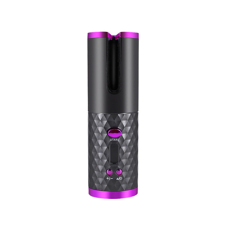 Rechargeable Automatic Hair Curler – Portable Ceramic Curling Iron with LCD Display CJ