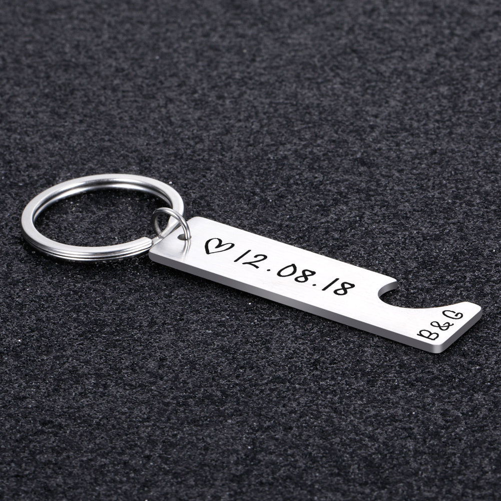 Customized Couples Keychain – Perfect Gift for Anniversary or Valentine’s Day CJ