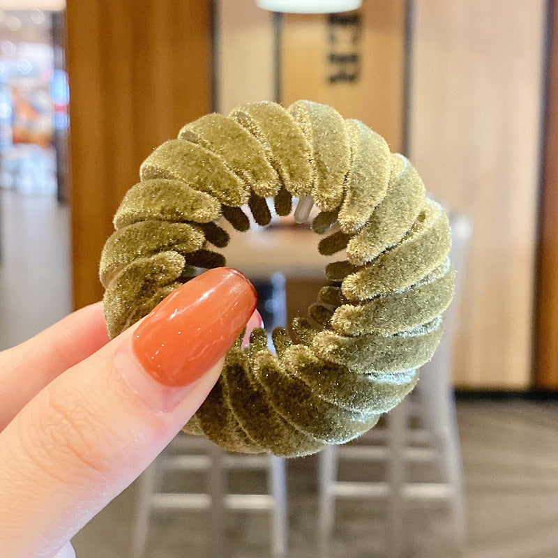 Women Hair Coiler Hairpin High Ponytail Holder
