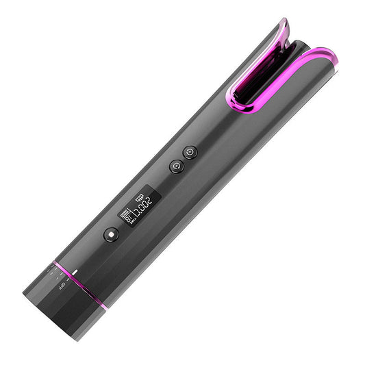 Automatic Wireless Hair Curler – USB Rechargeable Ceramic Curling Iron for Easy T-Waves CJ