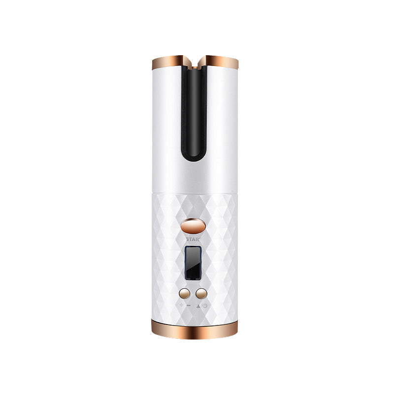 Rechargeable Automatic Hair Curler – Portable Ceramic Curling Iron with LCD Display CJ