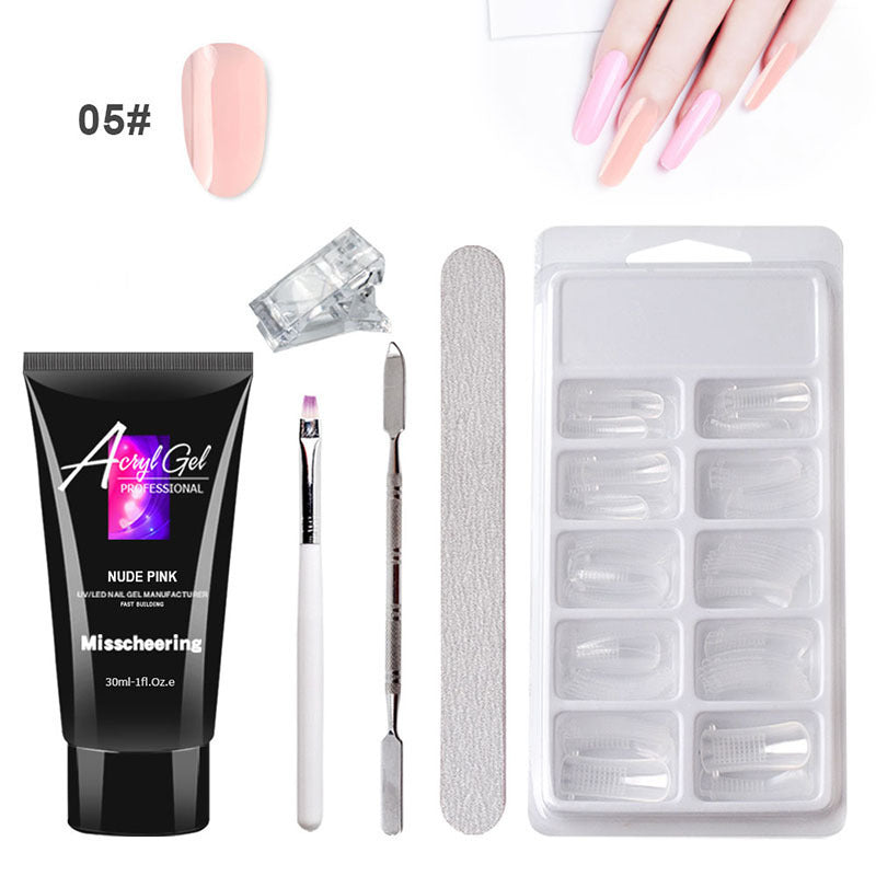 Painless Extension Gel Nail Art – Quick Crystal Gel Set Without Paper Holder CJ