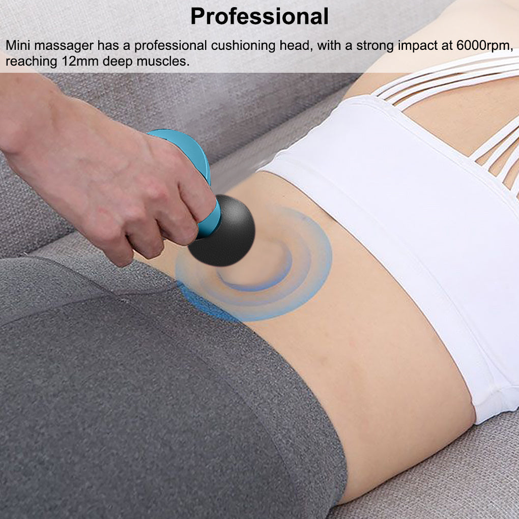 Mini Pocket Electric Massage Gun – Deep Muscle Relief for Back, Neck, and Body CJ