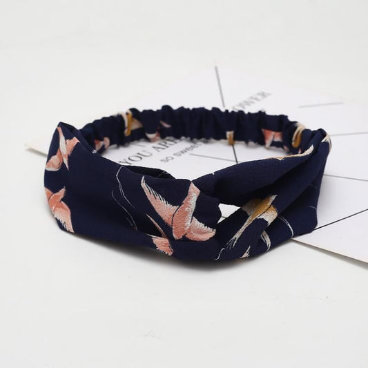 Women's Retro Printed Headband – Stylish Hair Accessory for Everyday Wear CJ