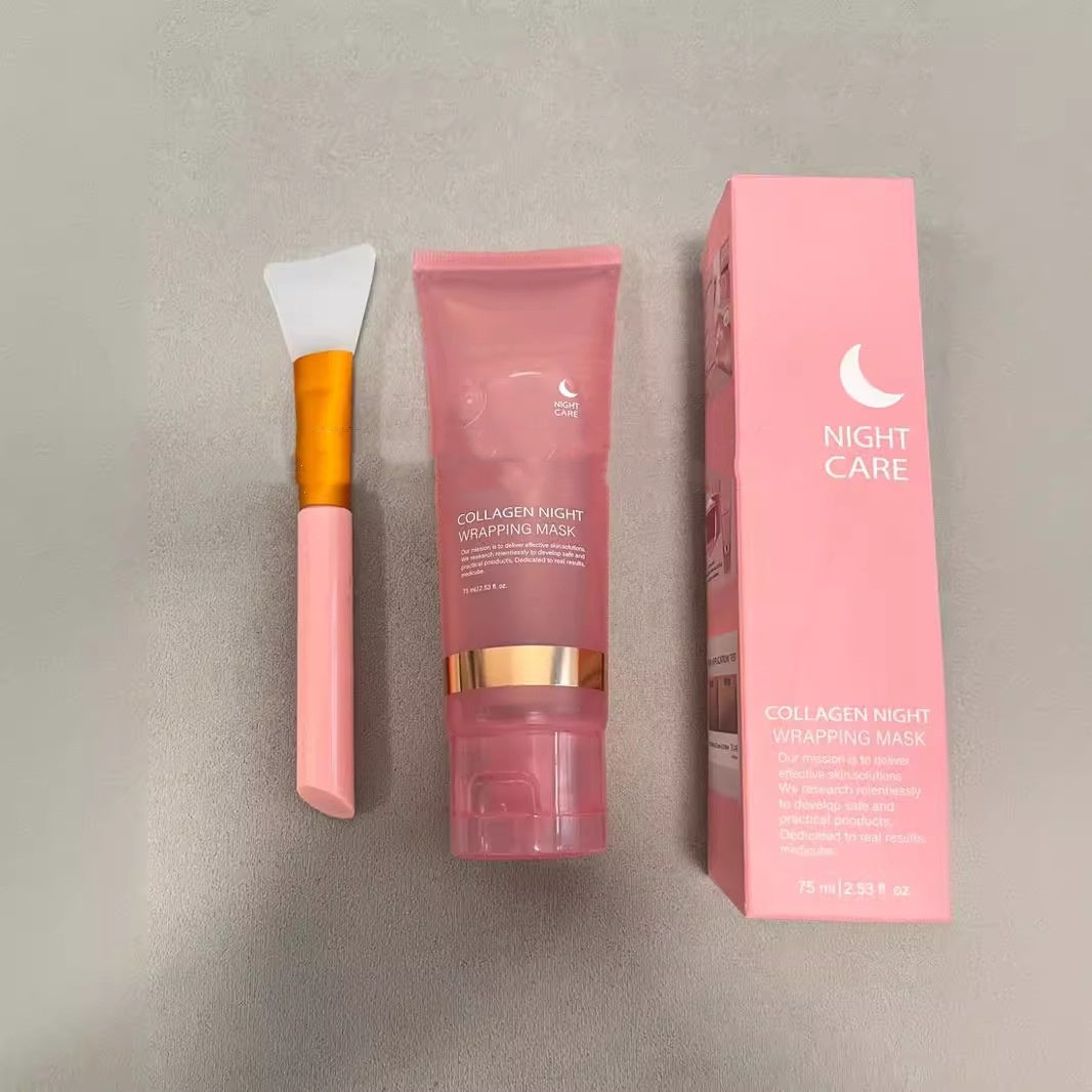 Face Night Collagen Wrapping Mask – Firming, Hydration & Anti-Wrinkle Skin Care CJ
