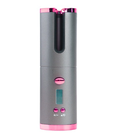 Rechargeable Automatic Hair Curler – Portable Ceramic Curling Iron with LCD Display CJ