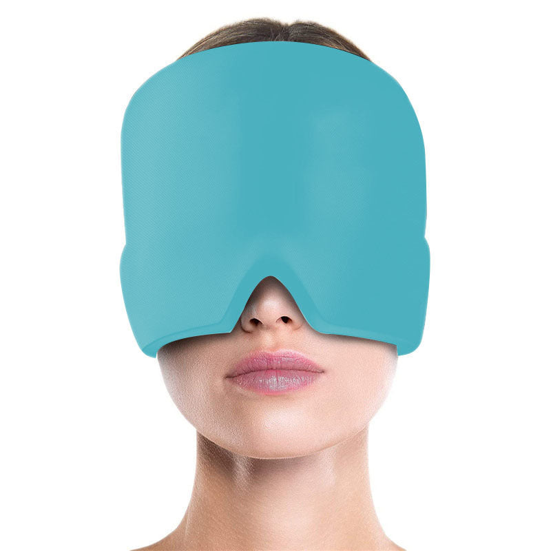 Migraine Relief Hat – Cold Therapy Head Wrap & Eye Mask for Puffy Eyes CJ