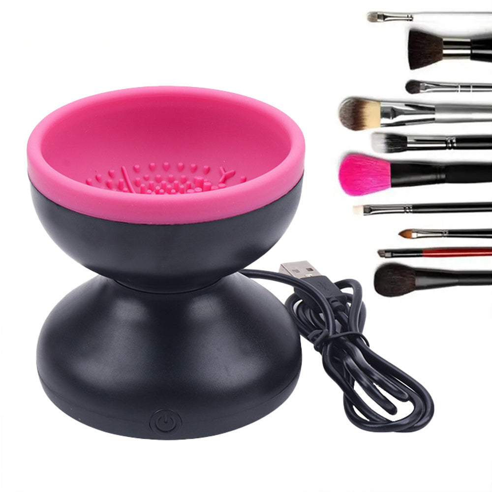 Electric Makeup Brush Cleaner – Portable Automatic USB Tool for All Brush Sizes CJ