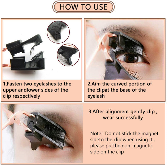 Magnetic False Eyelash Clip Set – Easy Application