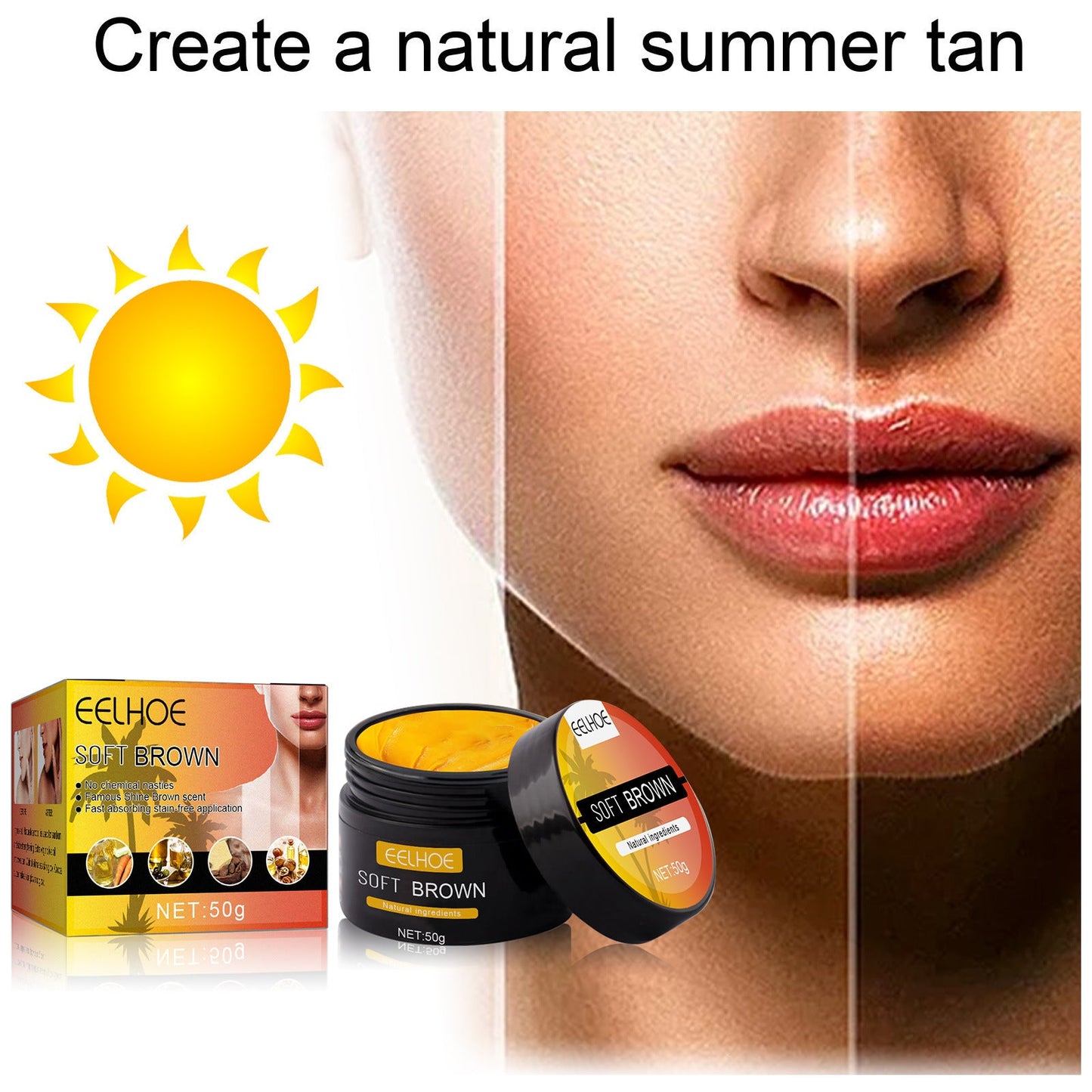 Wheat Complexion Body Tanning Moisturizer – Hydrating Lotion for a Sun-Kissed Glow CJ