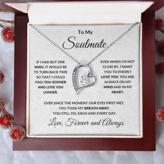 Soulmate Forever Love Necklace – Stainless Steel Romantic Gift for Women CJ