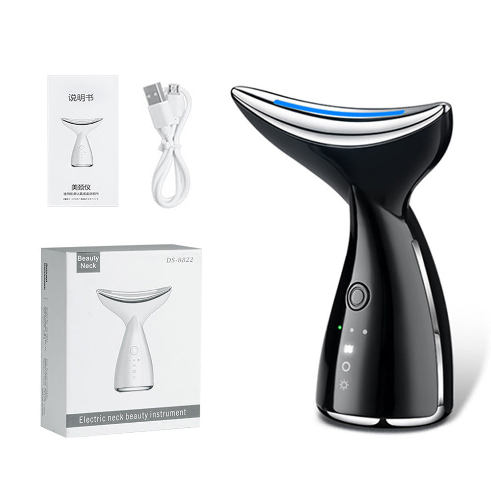 EMS Microcurrent Beauty Device – LED Photon Therapy for Face Lifting & Double Chin Reduction CJ