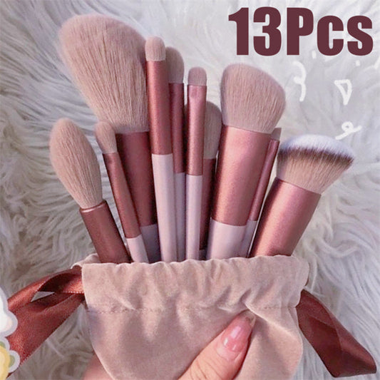 13-Piece Makeup Brush Set – Foundation, Concealer, Blush & Eyeshadow Brushes CJ