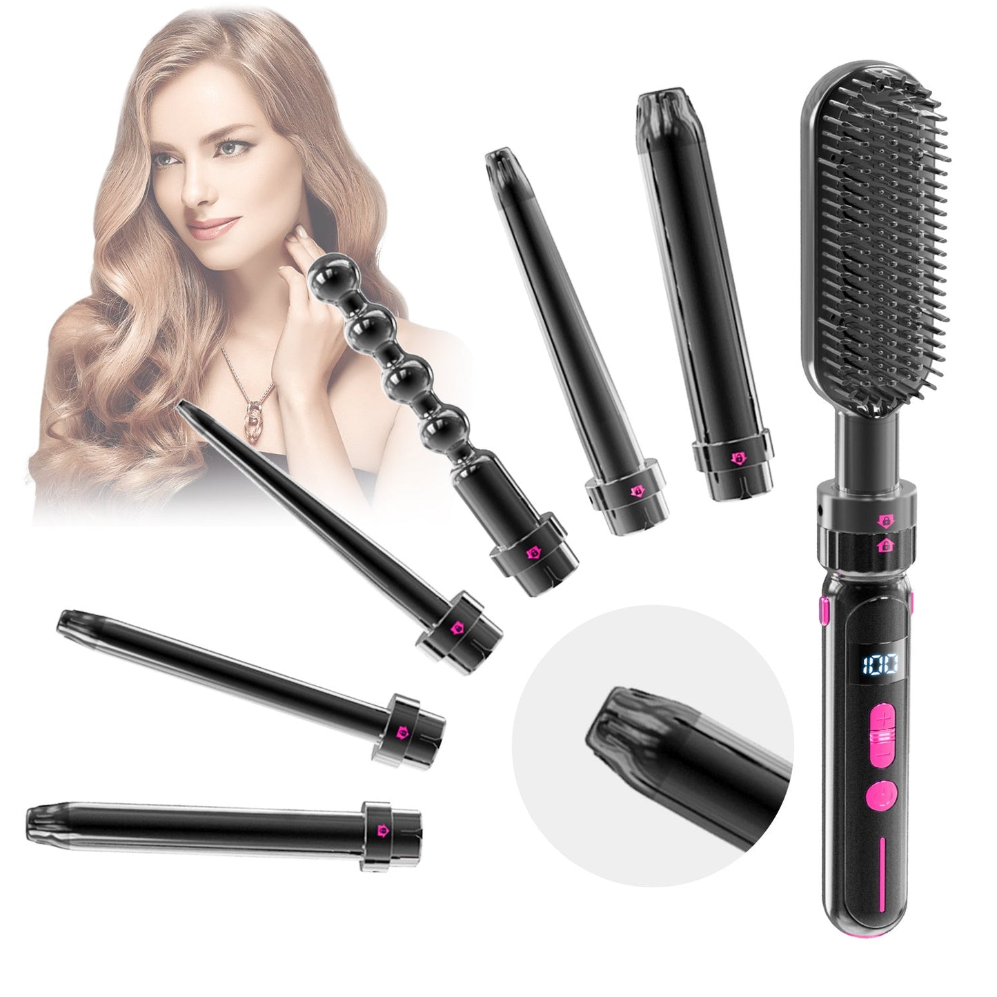 Safe Easy-to-Use Hair Curling Sticks – Multiple Shapes for Custom Curls CJ