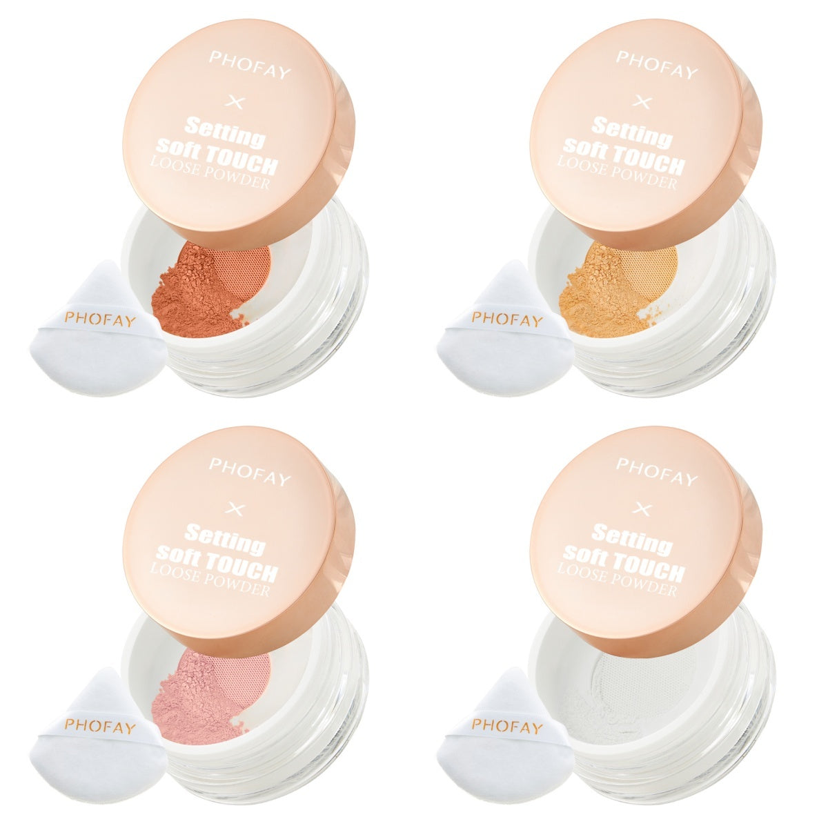 PHOFAY Soft Touch Setting Loose Powder – Smooth Matte Finish for Long-Lasting Makeup CJ