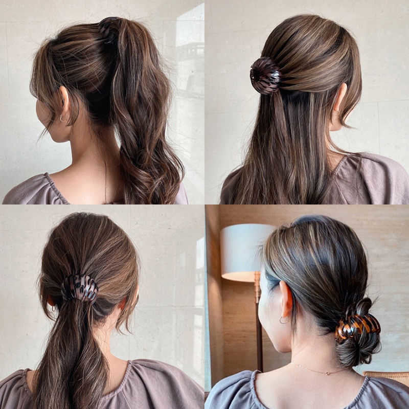 Women Hair Coiler Hairpin High Ponytail Holder