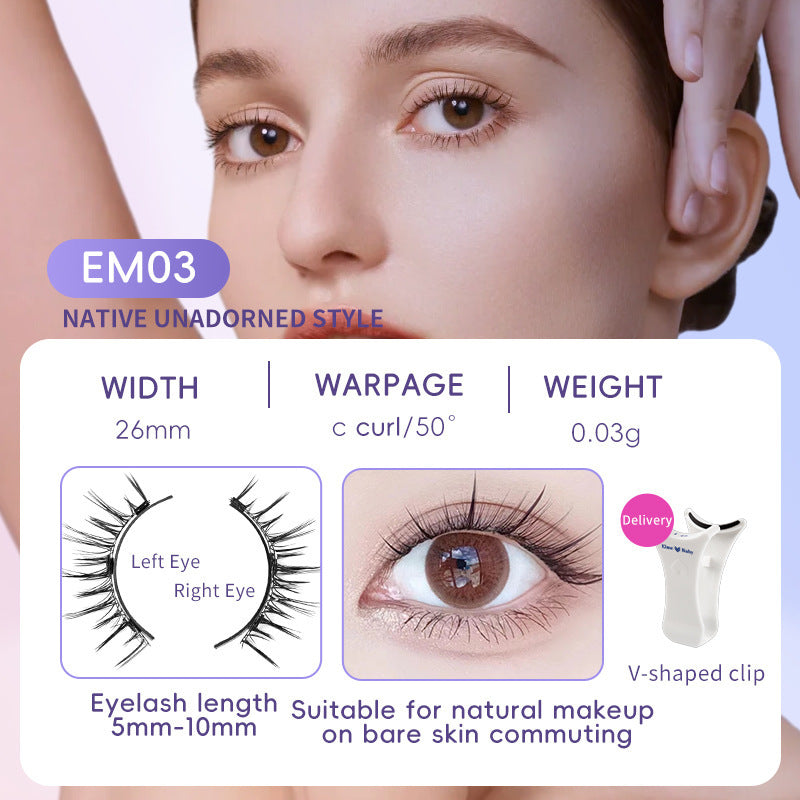 Natural Magnetic False Eyelashes – Soft Mink Hair, Easy to Wear Daily Lashes