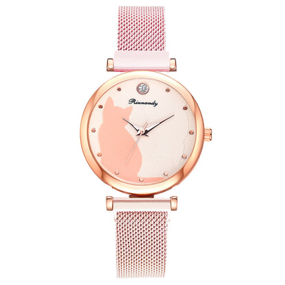 Customizable Quartz Women's Fashion Leisure Alloy Textile Watch – Personalizable Gift