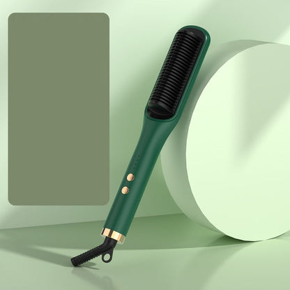 Anion Hair Care Electric Hair Curler and Straightener Comb – 2-in-1 Styling Tool CJ