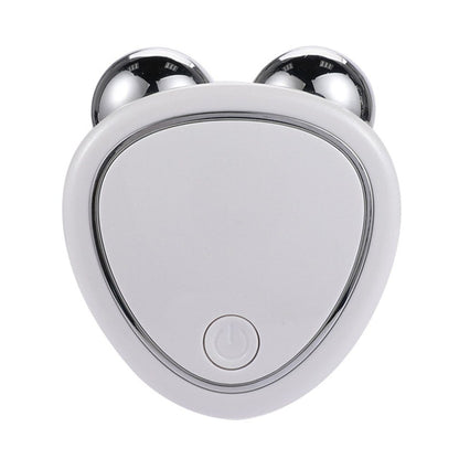 Portable Facial Microcurrent Beauty Instrument – Double Roller Massager for Lifting & Reducing Edema CJ