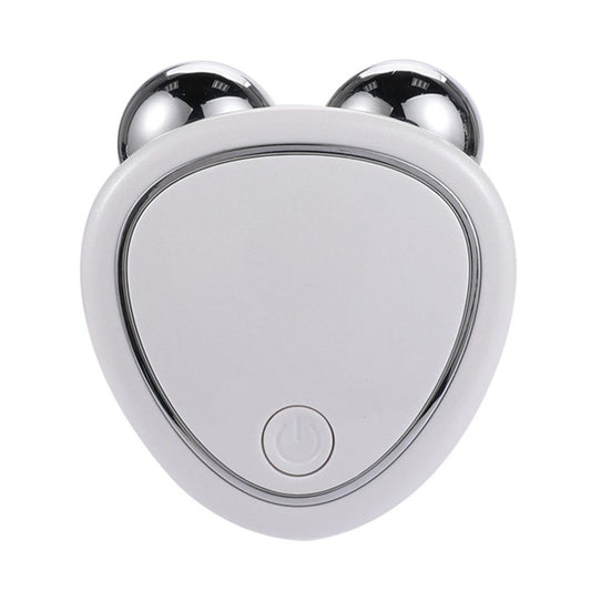 Portable Facial Microcurrent Beauty Instrument – Double Roller Massager for Lifting & Reducing Edema CJ