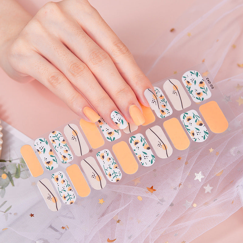 Rainbow Full-Coverage Cute Nail Stickers