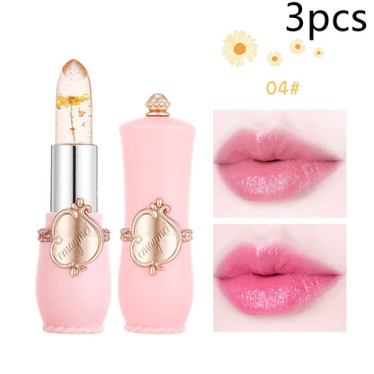 Maymei Color Changing Lip Balm – Moisturizing Lipstick with Dried Flower Inside