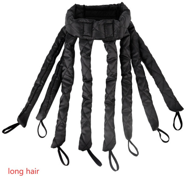 Silk Ribbon Hair Curlers – DIY Heatless Curling Rod Headband for Women