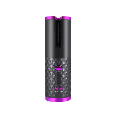 Rechargeable Automatic Hair Curler – Portable Ceramic Curling Iron with LCD Display CJ