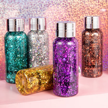 Multi-Purpose Glitter Gel – Eye, Nail, Hair, Body & Face Decoration