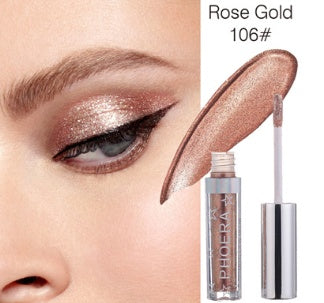 PHOERA Magnificent Metals Glitter & Glow Liquid Eyeshadow – 12 Colors CJ