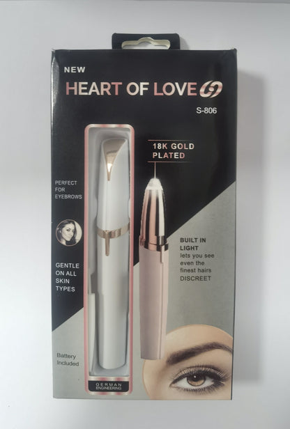Electric Eyebrow Trimmer – Painless Hair Remover with LED Light CJ