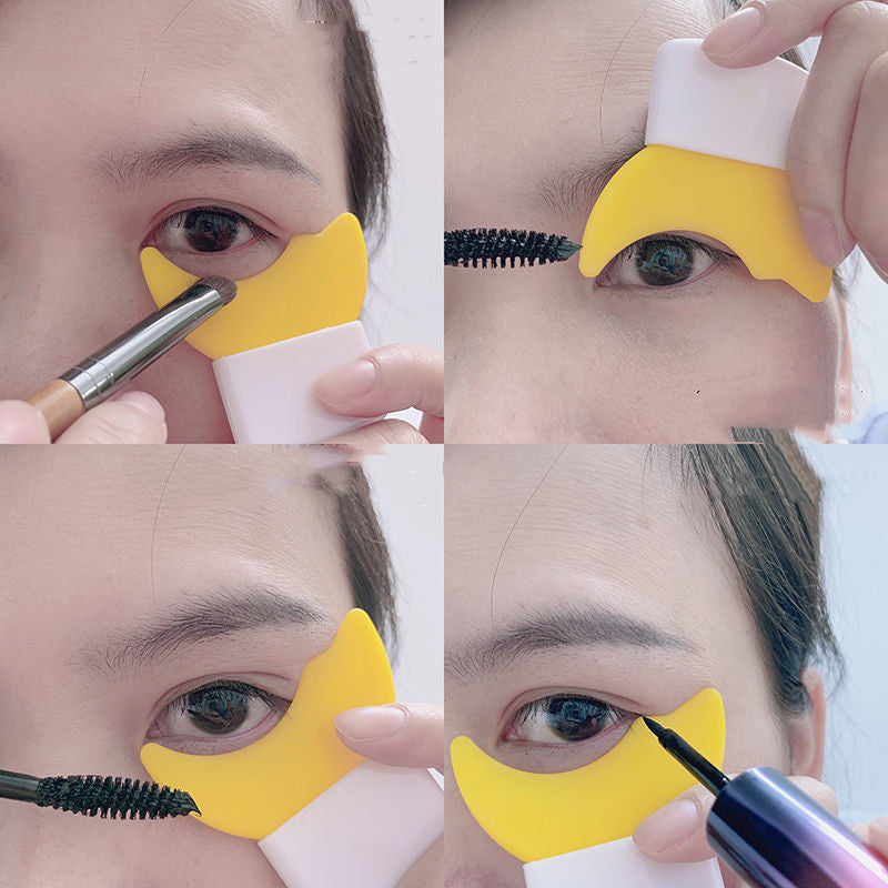 Eyeliner & Eyelash Stencil – Beginner Eye Makeup Guide with Washable Applicator CJ