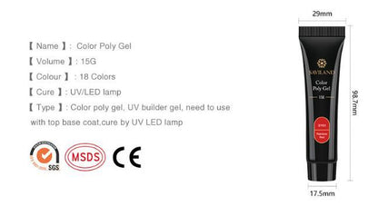 15g Nail Colored Crystal Extension Glue – Durable & Easy Application