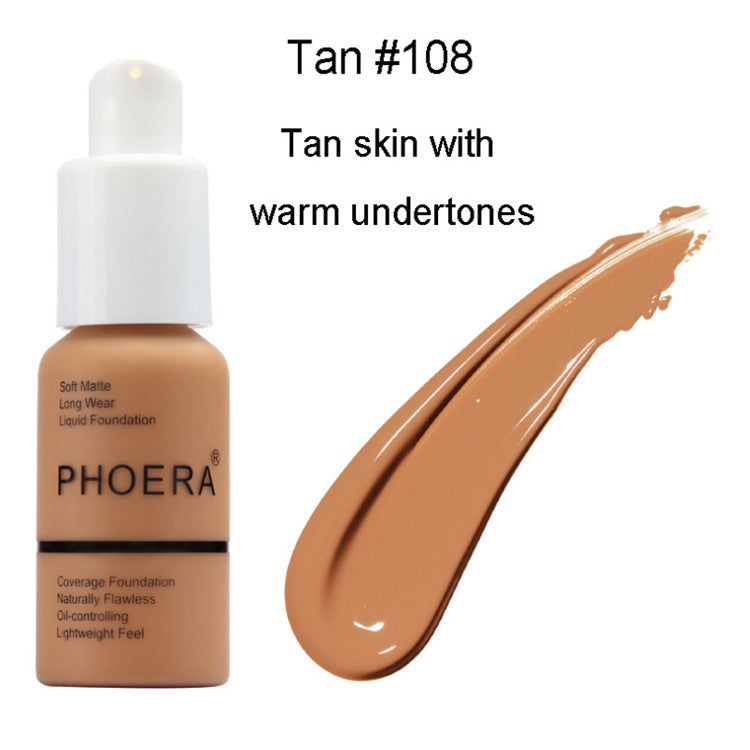 Matte Concealer Foundation Cream – Oil Control Natural Color Press Type CJ