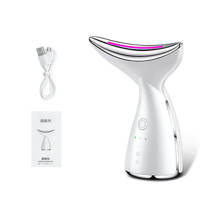 EMS Microcurrent Beauty Device – LED Photon Therapy for Face Lifting & Double Chin Reduction CJ