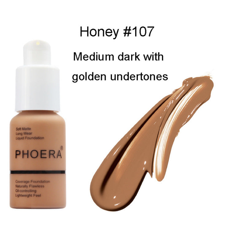 Matte Concealer Foundation Cream – Oil Control Natural Color Press Type CJ