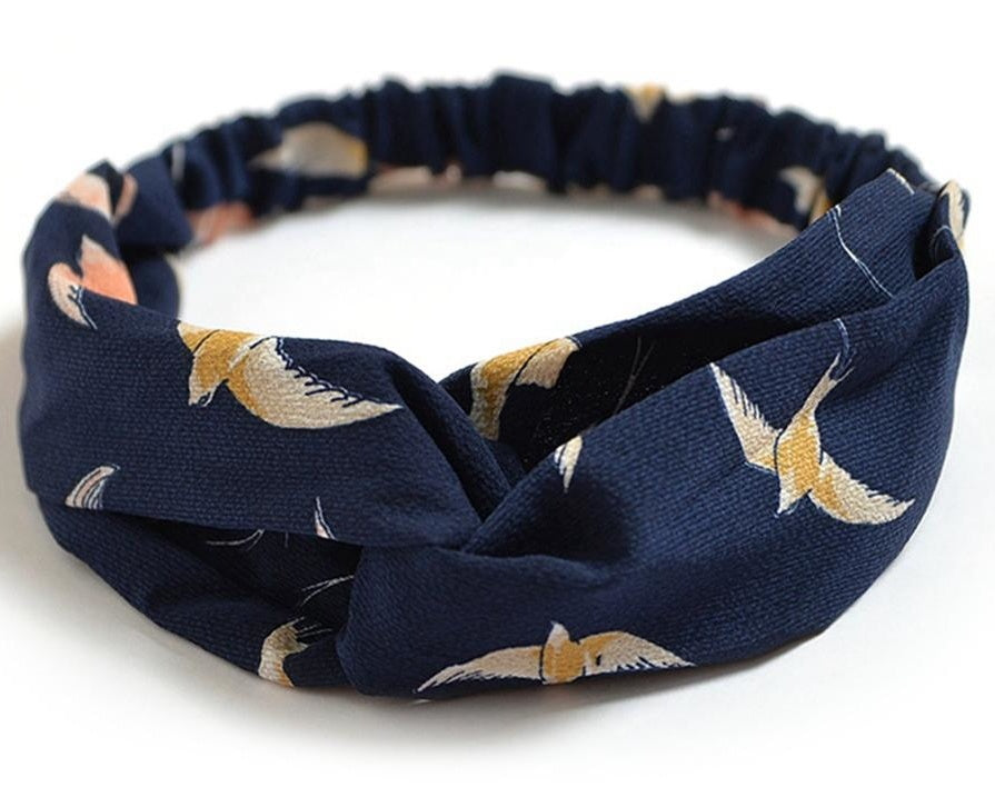 Women's Retro Printed Headband – Stylish Hair Accessory for Everyday Wear CJ