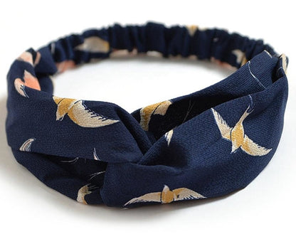Women's Retro Printed Headband – Stylish Hair Accessory for Everyday Wear CJ