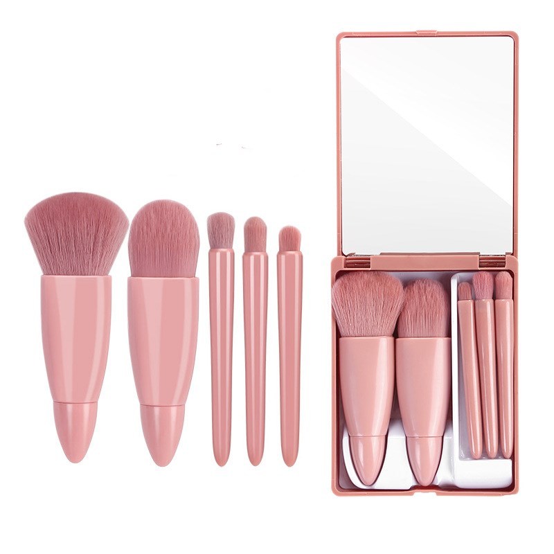 5-Piece Makeup Brush Set – Powder, Eyeshadow, Foundation & Blush Blending Brushes CJ
