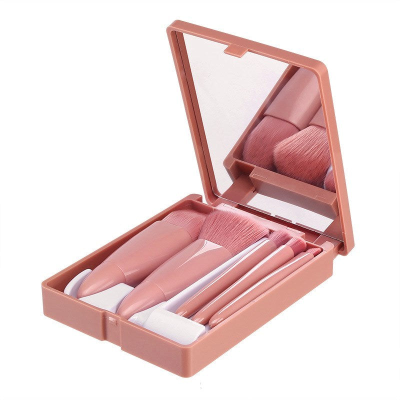 5-Piece Makeup Brush Set – Powder, Eyeshadow, Foundation & Blush Blending Brushes CJ