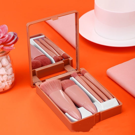 5-Piece Makeup Brush Set – Powder, Eyeshadow, Foundation & Blush Blending Brushes CJ