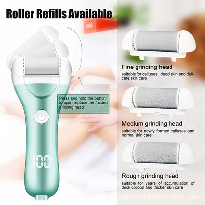 Electric Foot File for Heels – Professional Pedicure Tool to Remove Dead Skin, Calluses, and Hard Skin