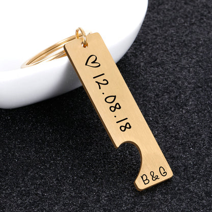 Customized Couples Keychain – Perfect Gift for Anniversary or Valentine’s Day CJ