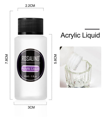 Nail Powder Acrylic System Kit – Professional Nail Art Set with Liquid, Glass Cup & Tools CJ