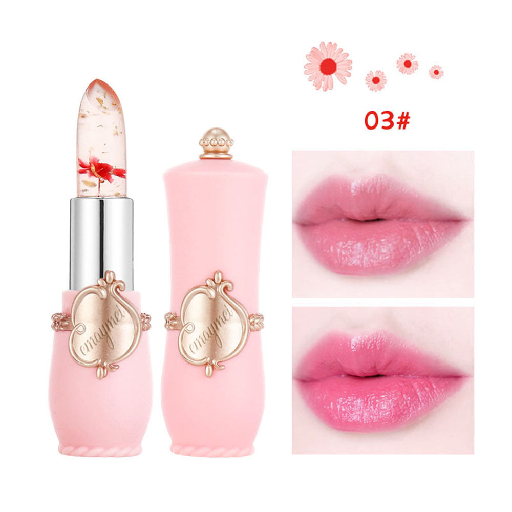 Maymei Color Changing Lip Balm – Moisturizing Lipstick with Dried Flower Inside