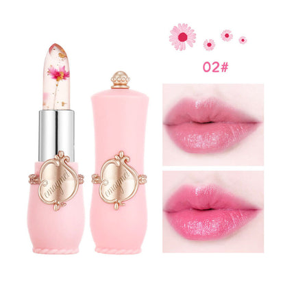 Maymei Color Changing Lip Balm – Moisturizing Lipstick with Dried Flower Inside