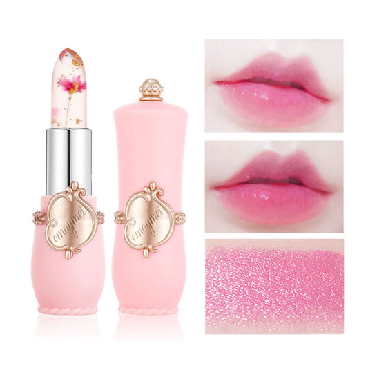 Maymei Color Changing Lip Balm – Moisturizing Lipstick with Dried Flower Inside