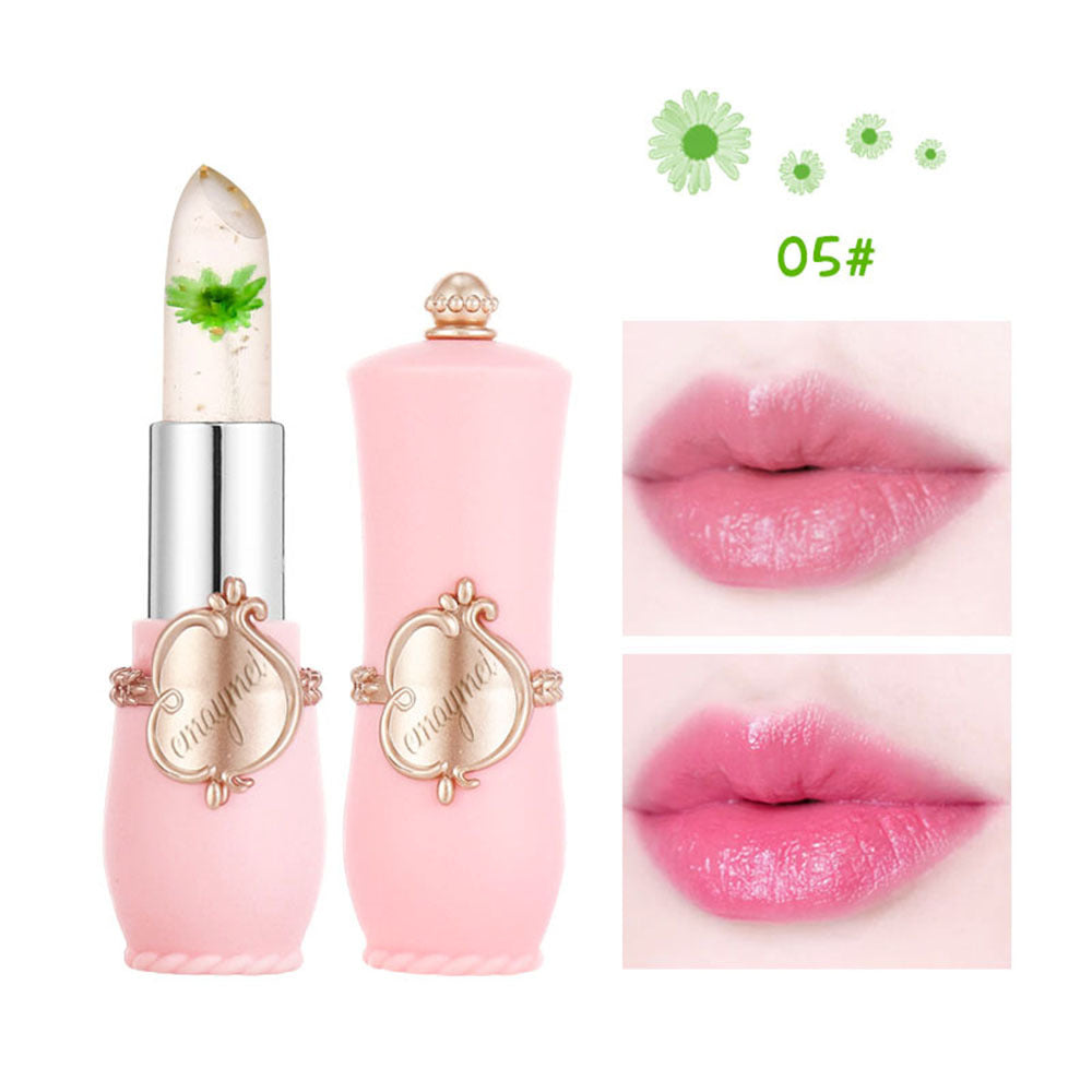 Maymei Color Changing Lip Balm – Moisturizing Lipstick with Dried Flower Inside